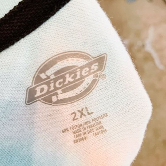 Cropped Blue Tie Dye Polo 2XL - Picture 2 of 6